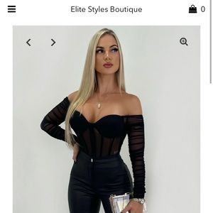 Perla Mesh bodysuit from Elite Styles Boutique size 8!
